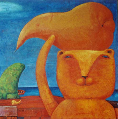 "Pears Radical" 9899 cm, c., oil, 2000