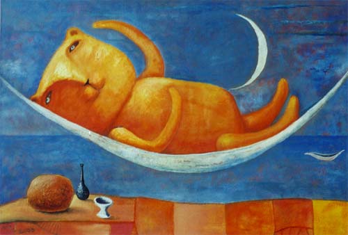 "Dreams About The Holiday" 5580 cm, c., oil, 2000